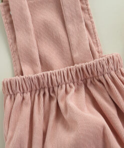 Dusty rose suspender romper - Image 6