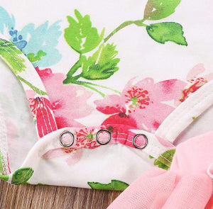 Floral one birthday tutu set - Image 3