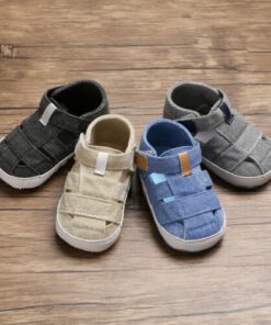 Alternative view of Beige velcro strap sandal(Size 2)