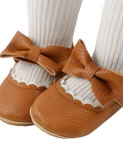 Tan Bowknot Pump
