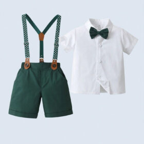 Forest Green Gentleman Suit 4PCS Outfit