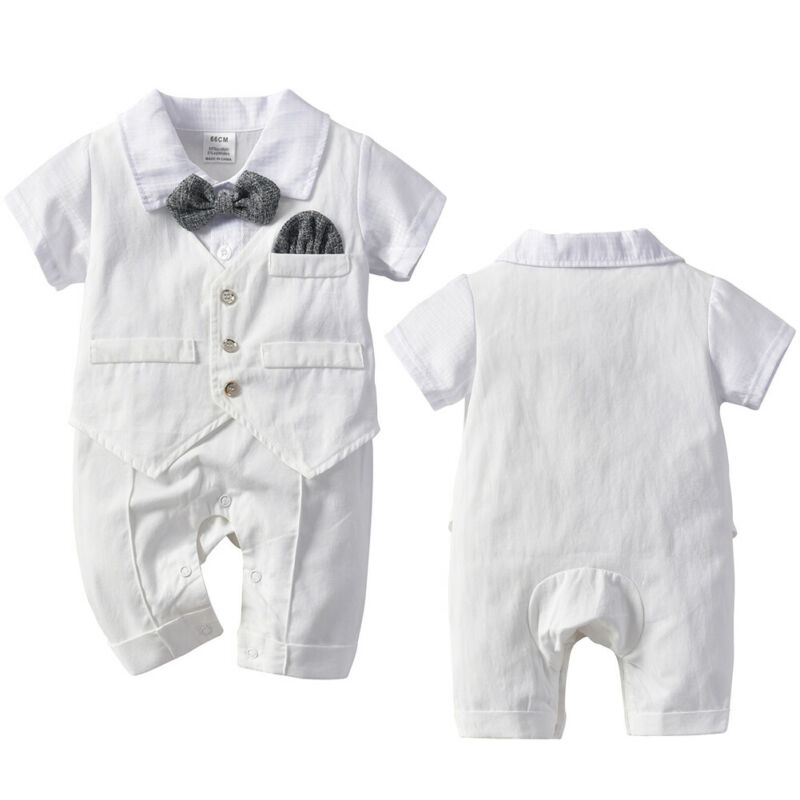 All in one white suit romper