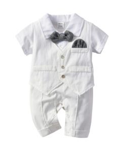 Alternative view of All in one white suit romper