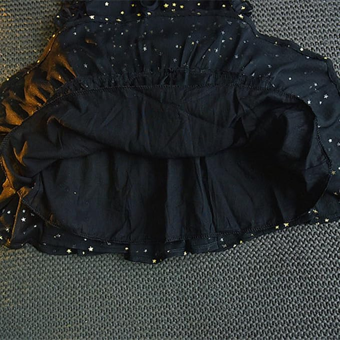 Gold star black dress - Image 5