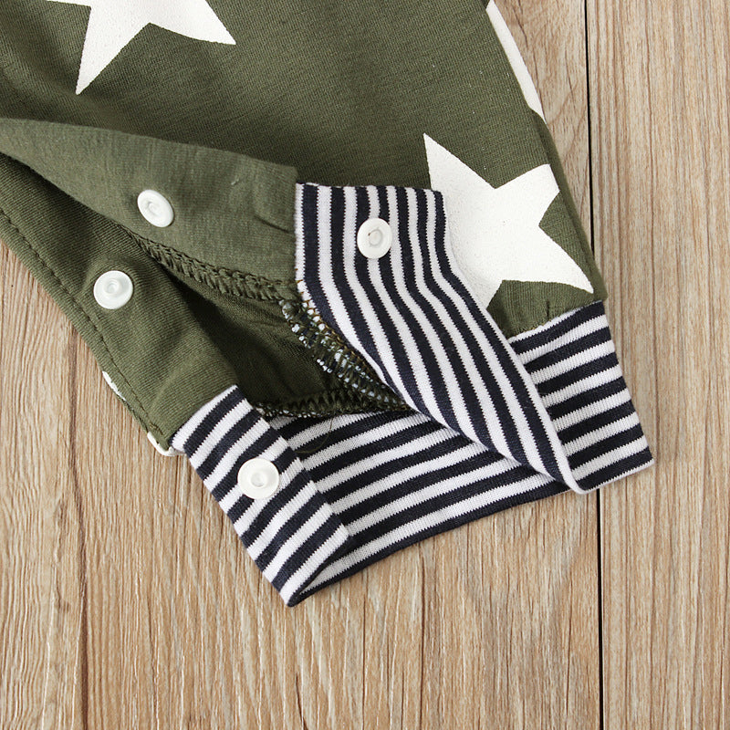 Green striped star set with hat - Image 6