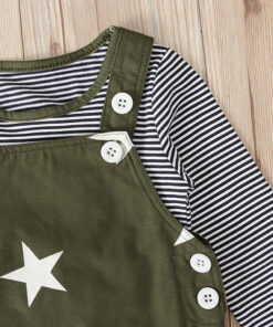 Green striped star set with hat - Image 4
