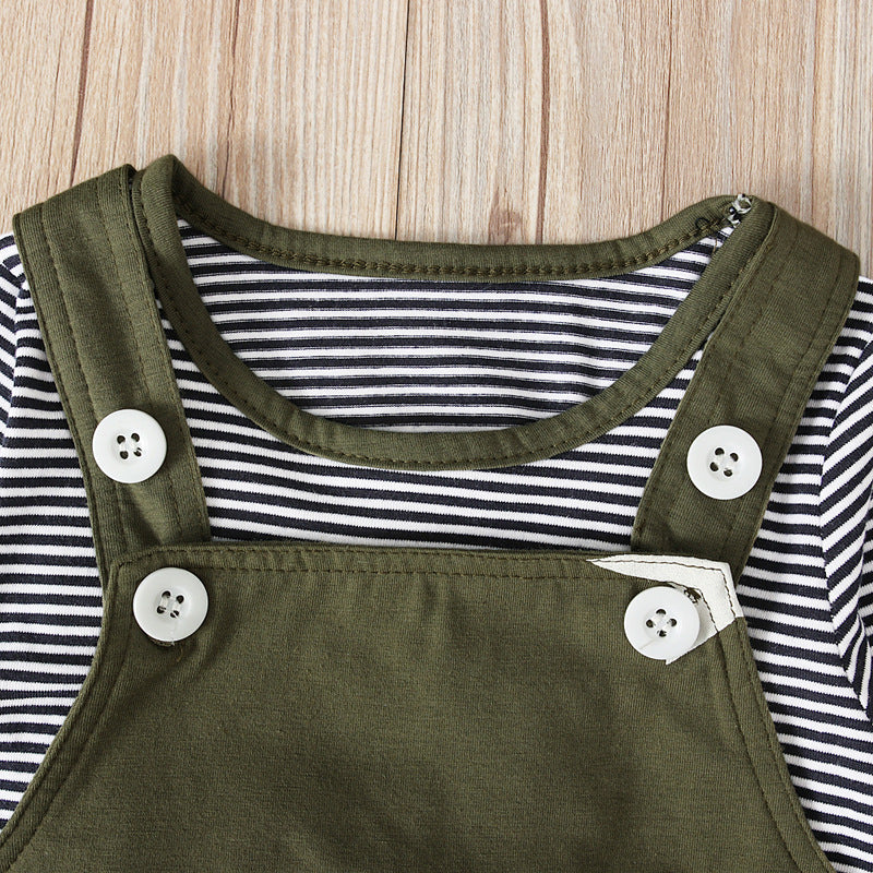 Green striped star set with hat - Image 3