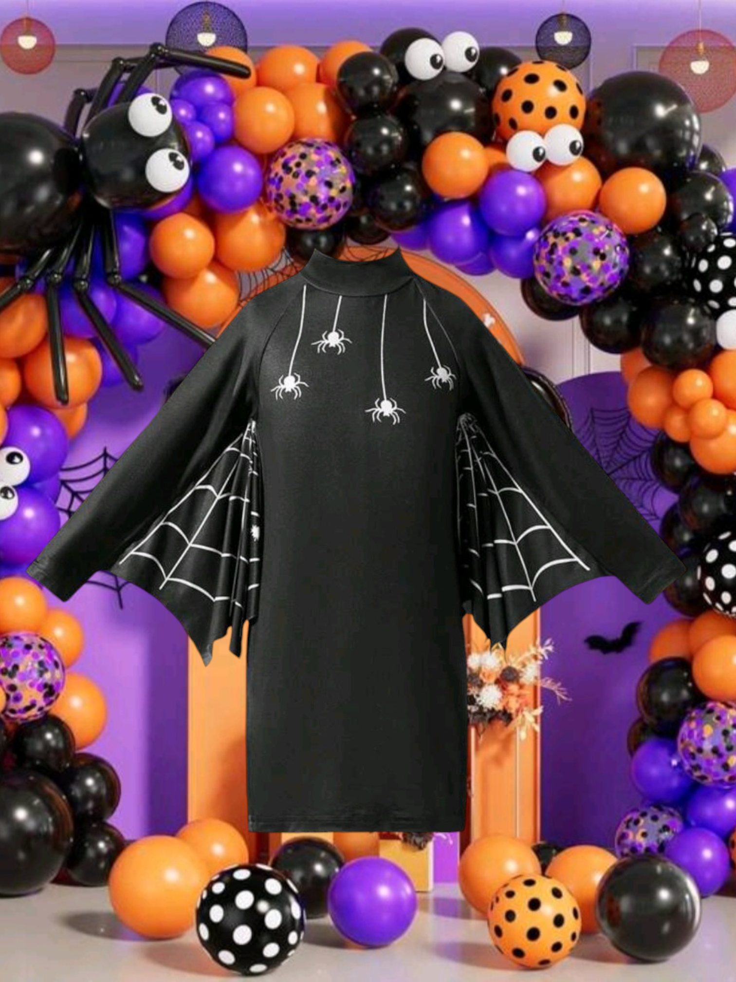 Webbed Spider Dress - Image 6