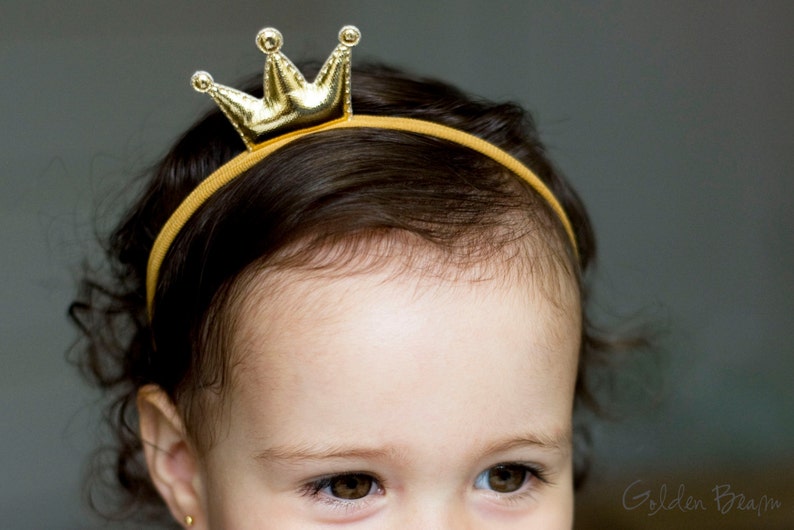 Gold headband crown - Image 3