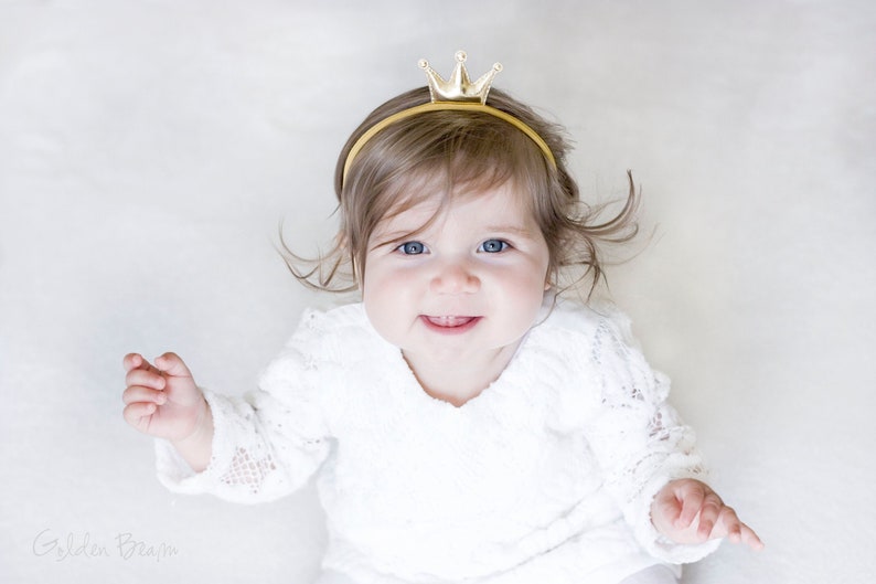 Gold headband crown - Image 2