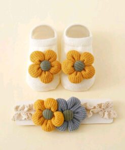 Floral Headband and Floral Socks - Image 3