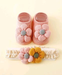 Alternative view of Floral Headband and Floral Socks