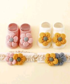 Floral Headband and Floral Socks