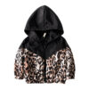 Hooded leopard jacket(2-3y)