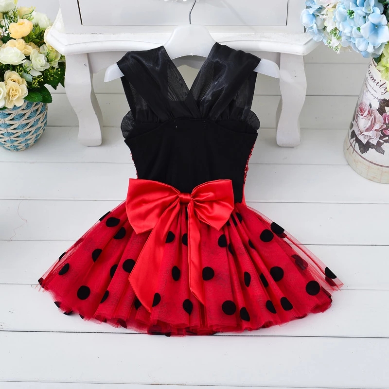 M Ladybug polka dress with 2 accessories - Image 5