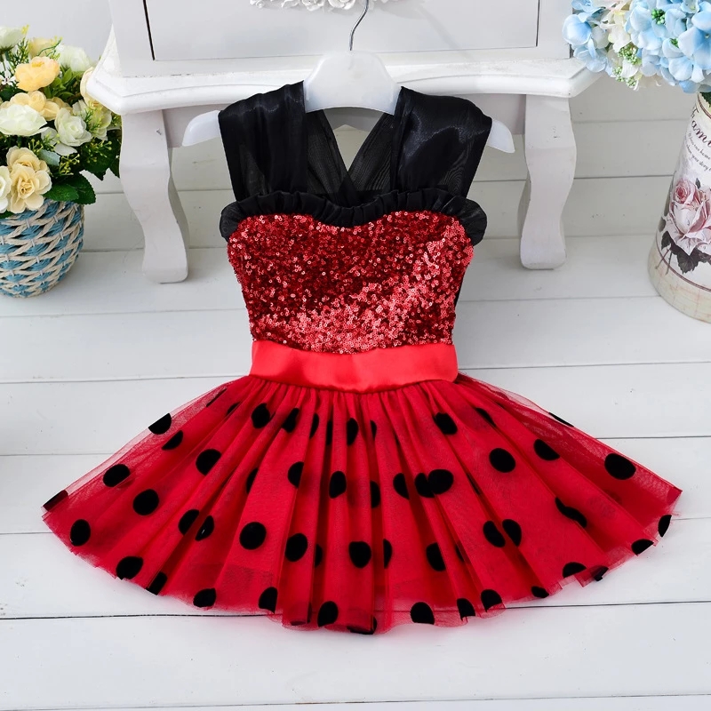 M Ladybug polka dress with 2 accessories - Image 4