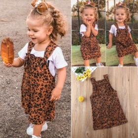 Leopard Pinafore Dress