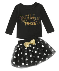 Longsleeve polka tutu birthday princess set(3-4y) - Image 4