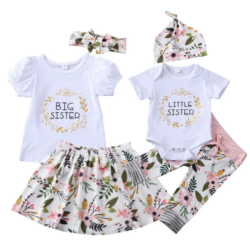 Matching sister floral set