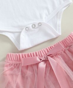 Mink floral first birthday riffle romper with tutu bloomer(12-18m) - Image 4