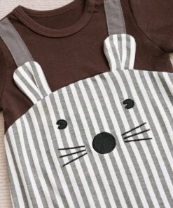 Alternative view of Striped 2 in 1 Animal Romper