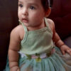 Mint Ribbed Dairy Romper Dress