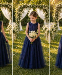 Navy Special Occasions Ball Gown - Image 6
