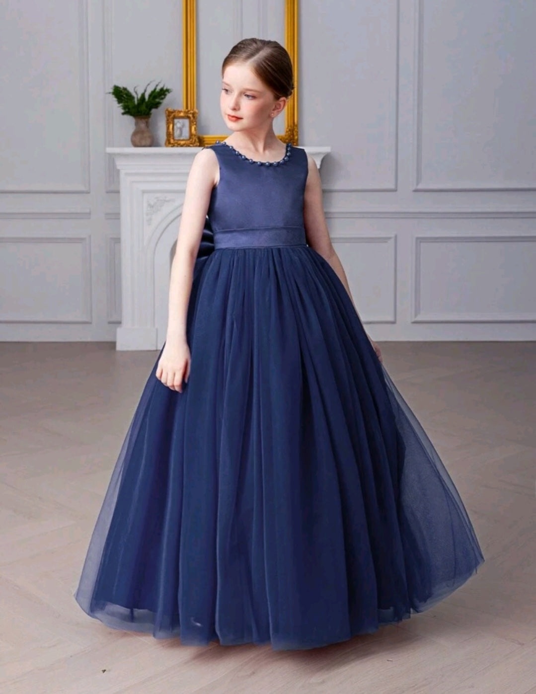 Navy Special Occasions Ball Gown - Image 5