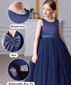 Navy Special Occasions Ball Gown - Image 4