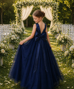 Navy Special Occasions Ball Gown