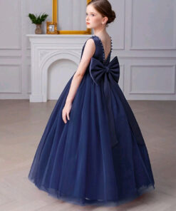Navy Special Occasions Ball Gown - Image 3