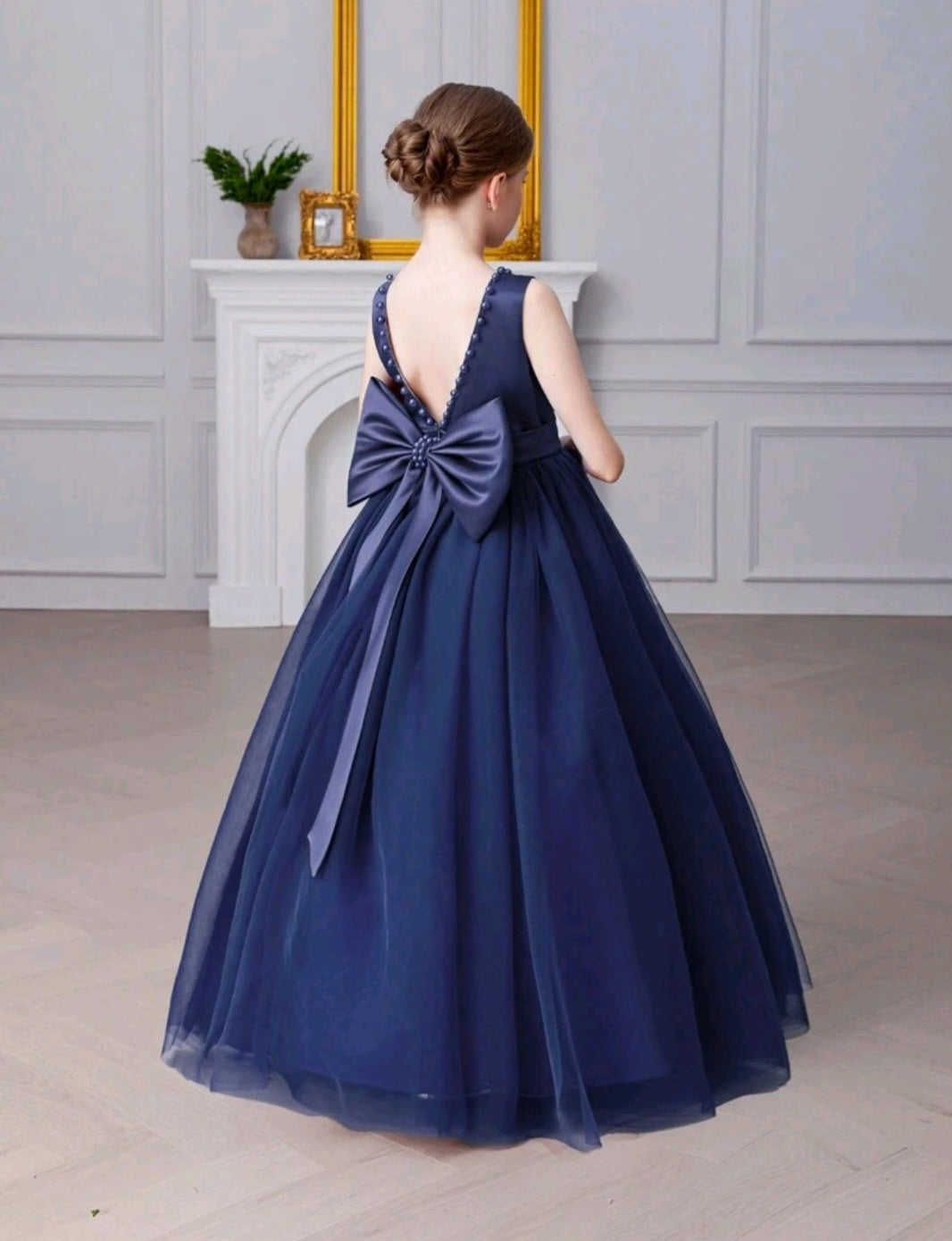 Navy Special Occasions Ball Gown - Image 2