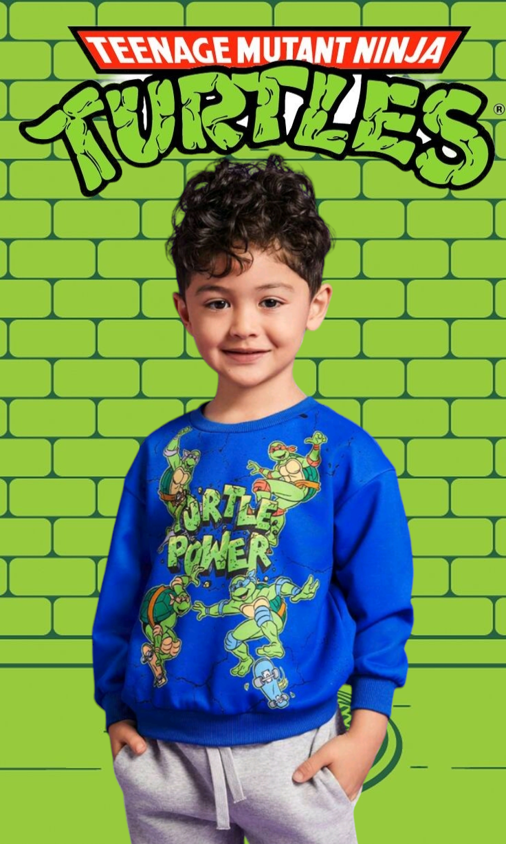 Ninja Turtles Long Sleeve Crewnek Top - Image 3