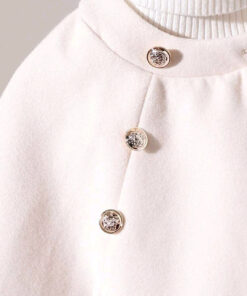 Off White Melton Coat - Image 4