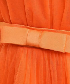 Orange Ruffle Special Occasions Dress - Image 7