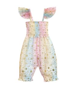 Pastel rainbow star jumpsuit(18-24m)