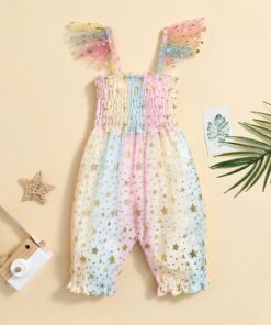 Alternative view of Pastel rainbow star jumpsuit(18-24m)