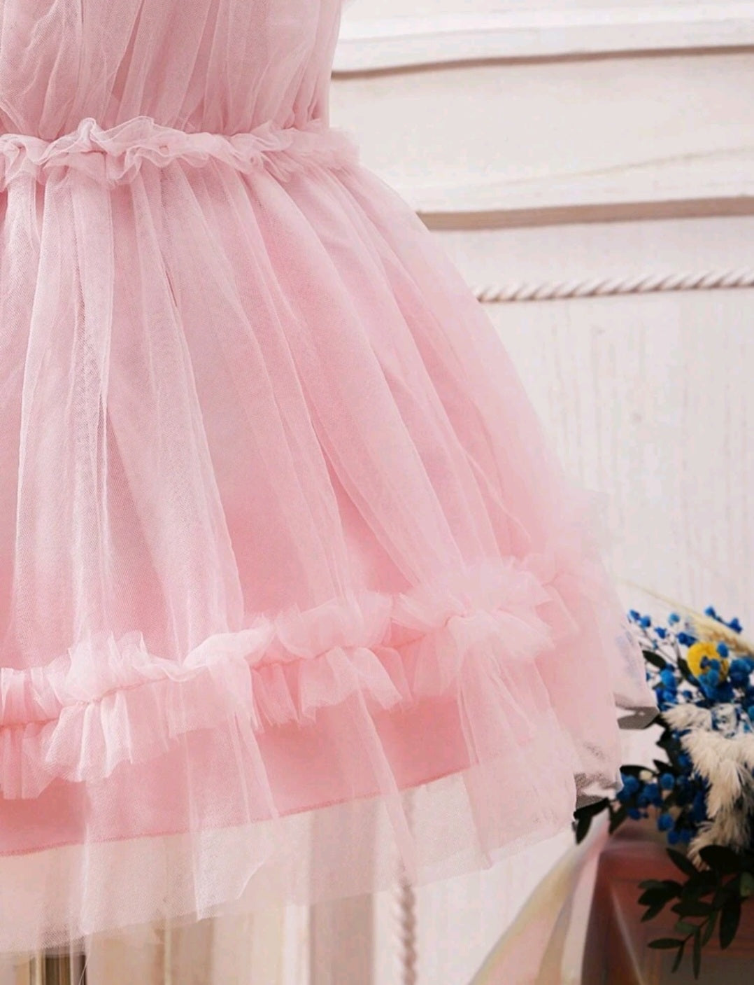 Pink Ruffle Dress - Image 3