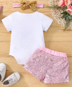 Alternative view of Pink sweet one summer set(6-12m)