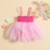 Pink Tulle Dress with Adjustable Straps