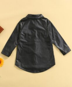 Alternative view of Pleather shirt dress