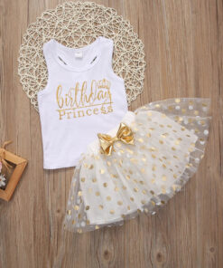 Alternative view of Polka tutu birthday princess set(White)(1-2y)