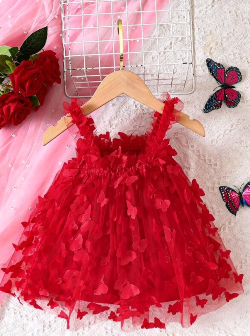 Red Butterfly Dress - Image 2