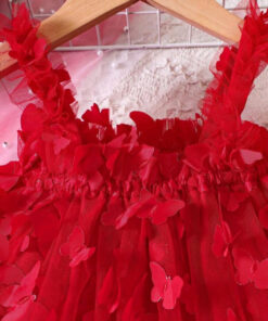 Red Butterfly Dress - Image 3