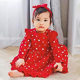 Red heart dress