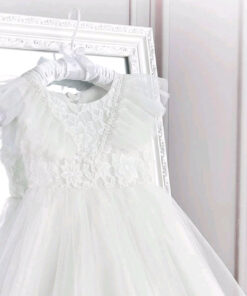 Romantic White Lace Tulle Dress - Image 3