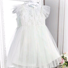 Romantic White Lace Tulle Dress