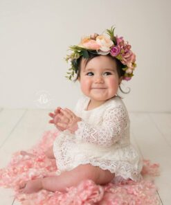 Long Sleeve Lace Romper Dress