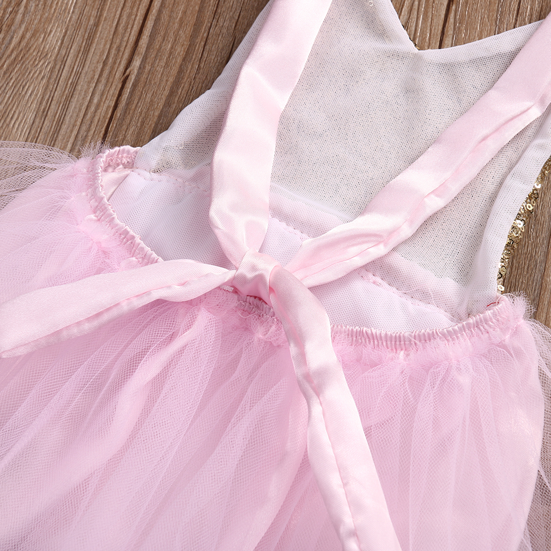 Pink and Sequins Romper with Romantic Tutu - Image 12