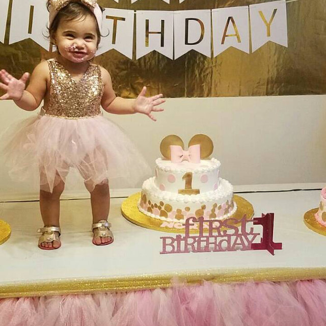 Pink and Sequins Romper with Romantic Tutu - Image 5